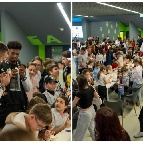 Trei jucători de la U-BT Cluj sărbătoresc Paștele cu copiii