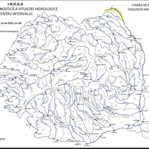 Riscuri de inundații pe râul Prut