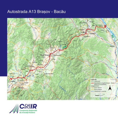 Modificări pe Autostrada Brașov - Bacău pentru a susține investiții în domeniul apărării