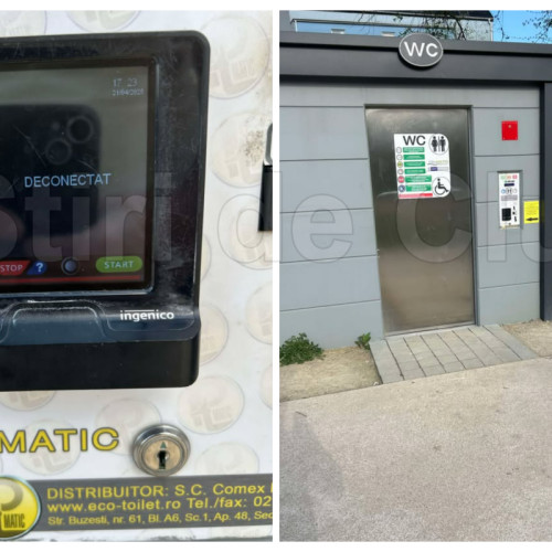 Acces dificil la toalete în Parcul Feroviarilor