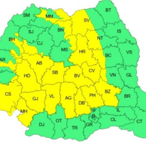 Avertizare meteorologică pentru 22 aprilie 2025