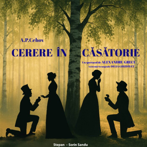 Cerere în căsătorie de Cehov, nouă producție la Teatrul Stela Popescu