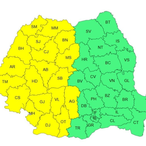 Instabilitate atmosferică în Oltenia și alte regiuni din țară