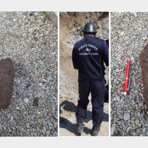 O bombă de artilerie din Al Doilea Război Mondial descoperită în Tarian