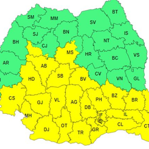 Fenomene meteorologice extreme așteptate în România