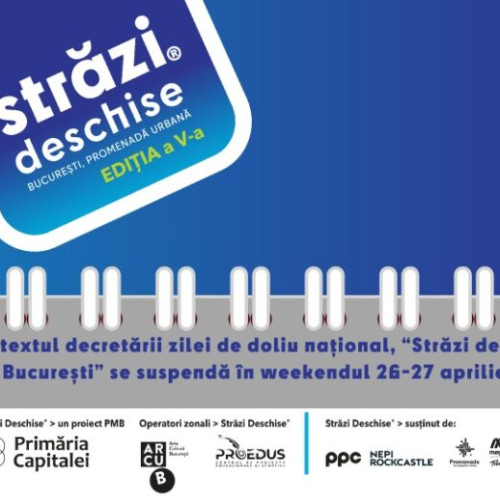 Suspendarea activităților din cadrul proiectului "Străzi deschise - București"