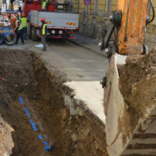 Înlocuirea canalizării pe strada C.A. Rosetti din Cluj-Napoca