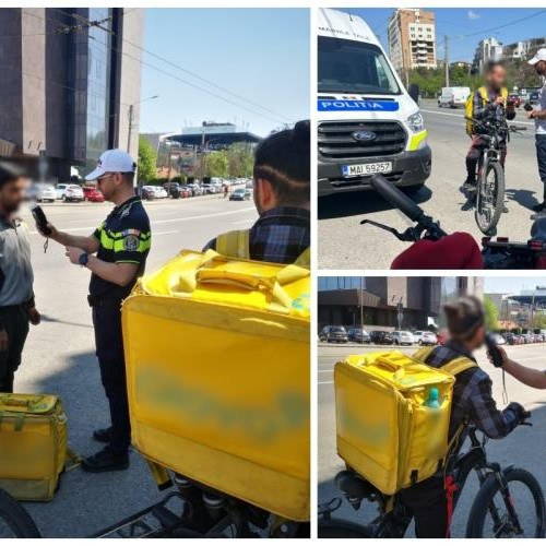 Amenzi aplicate de polițiști pentru abateri de circulație în Cluj