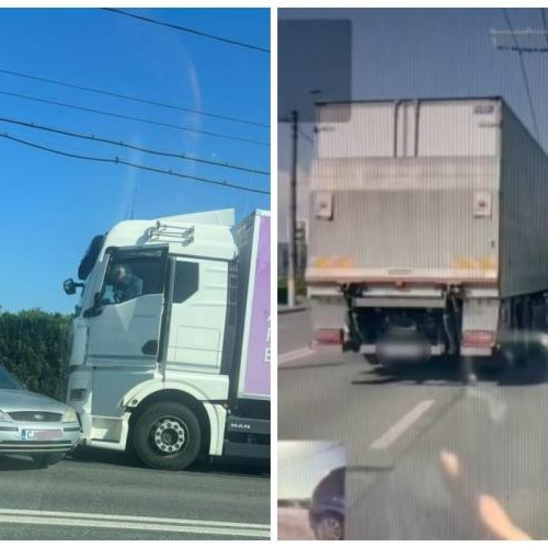 Accident grav între un TIR și o mașină pe o bandă regulamentară