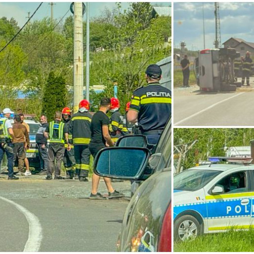 Accident grav de circulație la ieșirea din Onești spre Brașov
