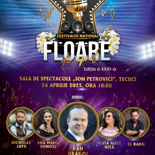 Festivalul Național &quot;Floare de April&quot; va atrage copii din mai multe județe