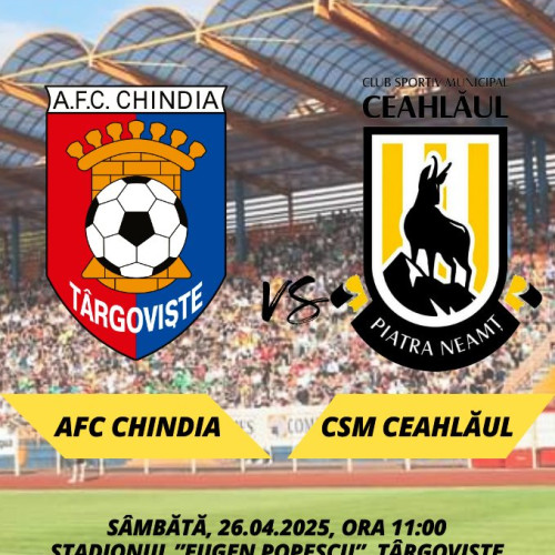CSM Ceahlaul joacă în deplasare la Târgoviște