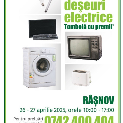 Campanie de colectare a deșeurilor electrice și electronice la Râșnov