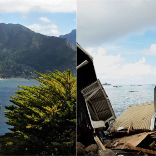 Tsunami devastator pe insula Robinson Crusoe