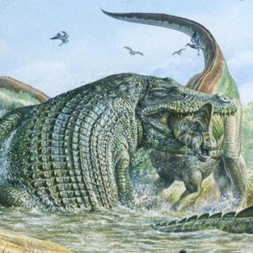 O reptilă gigantică, Deinosuchus, vâna dinozauri acum milioane de ani