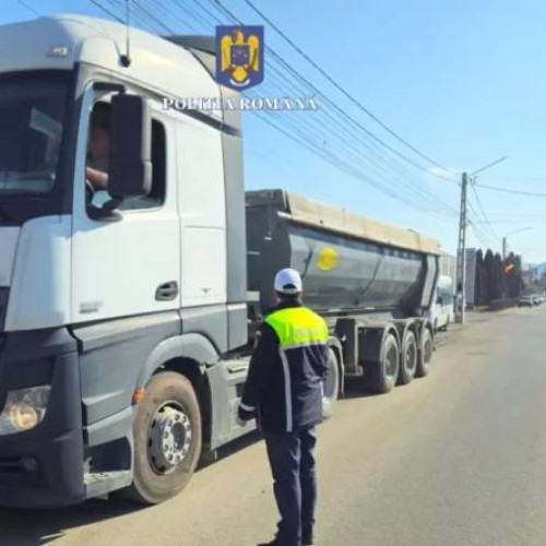 Sofer de camion prins beat la volan în Bistrița-Năsăud