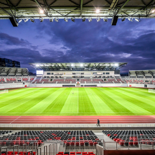 Suporterii din Sibiu se adună înainte de finala Cupei României