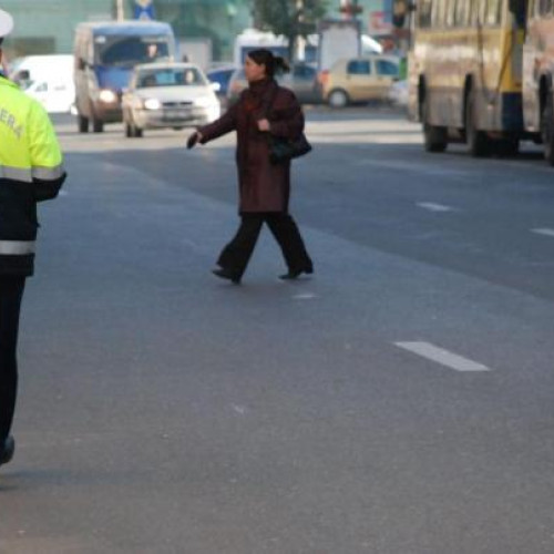 Pietonii grabiti, amenzi si sfaturi de la politie