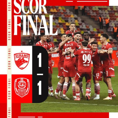 Dinamo București și CFR Cluj remizează în meciul din Superligă