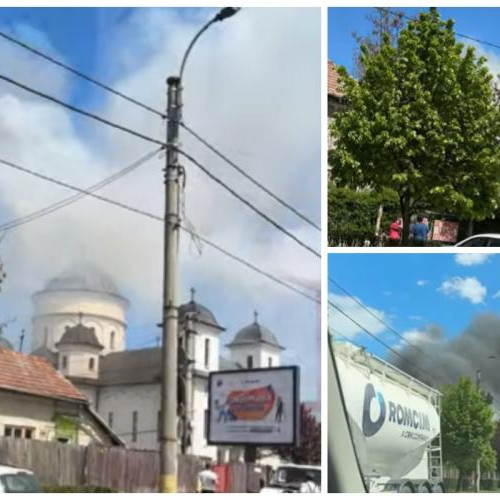 Incendiu pe strada Munteniei din Cluj-Napoca