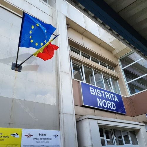 Accidentul unui politist in Bistrita