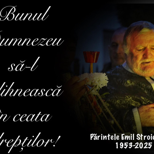 Părintele Emil Stroisteanu, înmormântat cu onoruri la 72 de ani