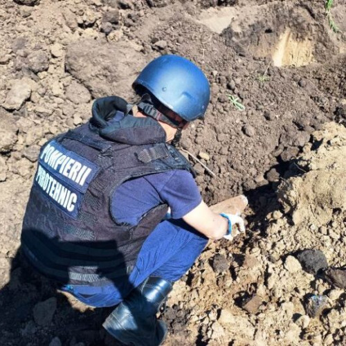 Echipa pirotehnică din Vrancea a asanat o zonă cu muniție neexplodată