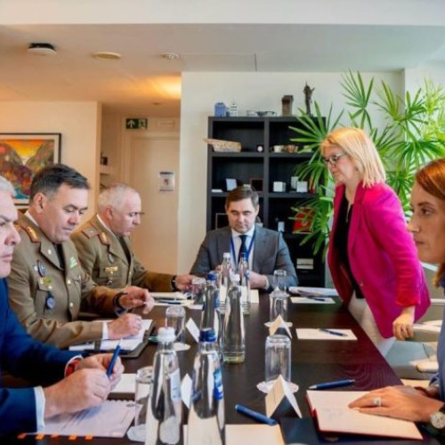 Întâlnire bilaterală între ministrul Apărării Naționale și președinta Parlamentului European