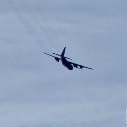 Aeronava militară C-130 Hercules H2 a survolat Botoșani