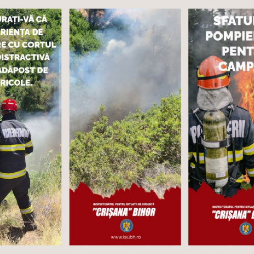 Siguranța pe timp de camping în natura, reamintită de pompierii bihoreni