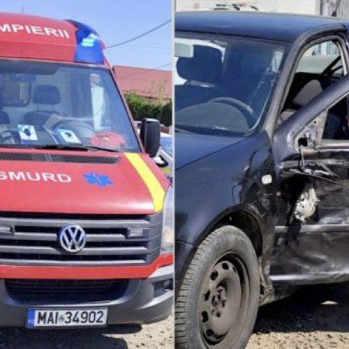 Accident rutier implicând o ambulanță SMURD în Botoșani