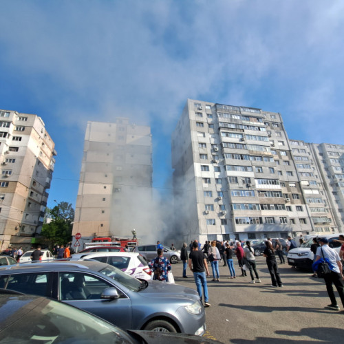 Incendiu la magazinul Profi din Micro 18