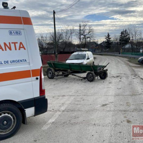 Accident grav cu o căruță în Botoșani