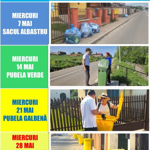 Calendarul colectării deșeurilor anunțat de ADI Deșeuri Bistrița-Năsăud