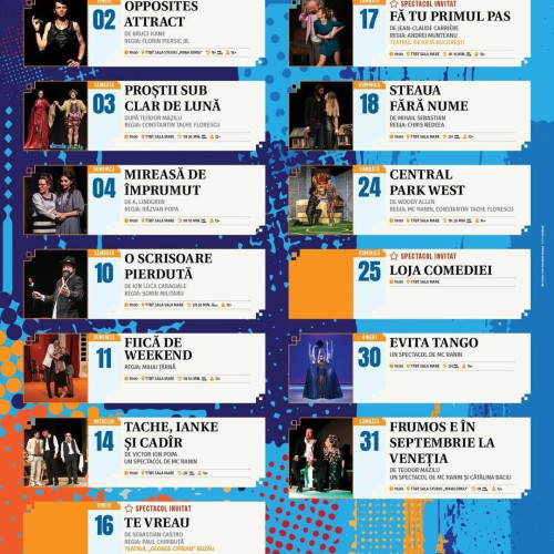 Teatrul Tony Bulandra din Târgoviște va oferi spectacole de comedie
