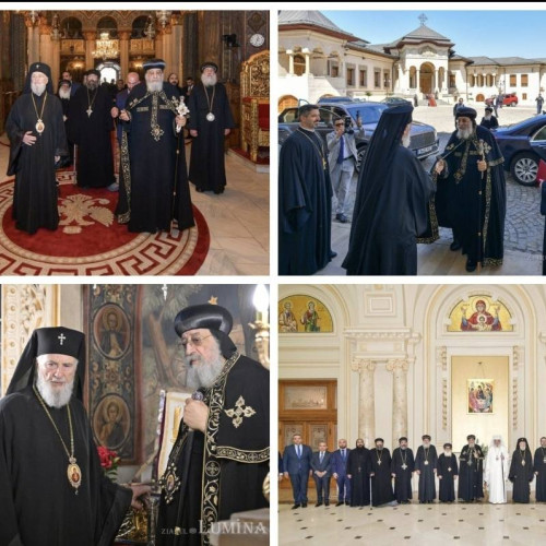 Întâlnire istorică între Patriarhul României și Patriarhul Copt al Alexandriei
