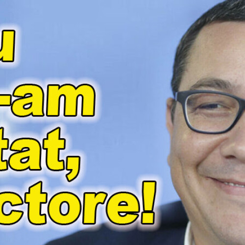 Îi reamintește tuturor de trădarea lui Victor Ponta