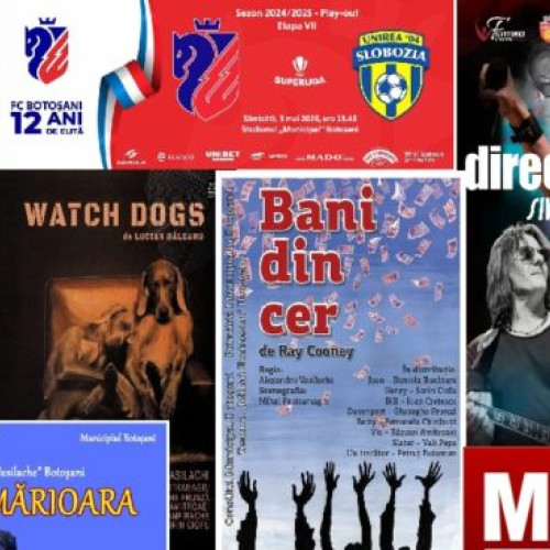 Weekend plin de evenimente culturale pentru botoșăneni