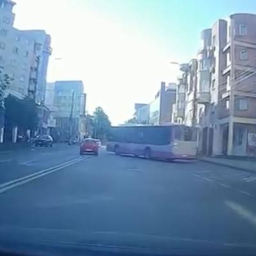Incident periculos pe strada Constantin Brâncuși din Cluj-Napoca