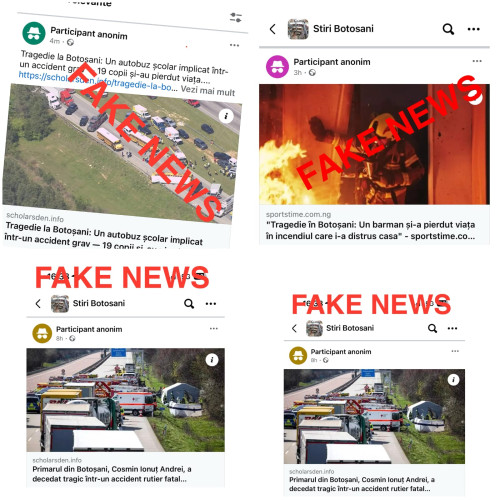 False informații despre accidente și incendii, atenționări din partea autorităților