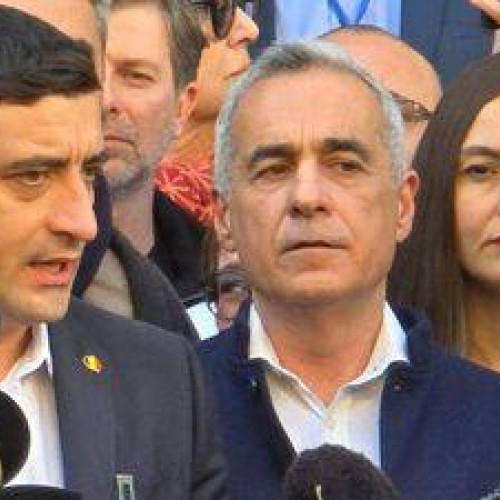 George Simion și Călin Georgescu au votat împreună în Mogoșoaia