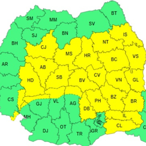 ANM emite atenționări meteorologice pentru instabilitate atmosferică