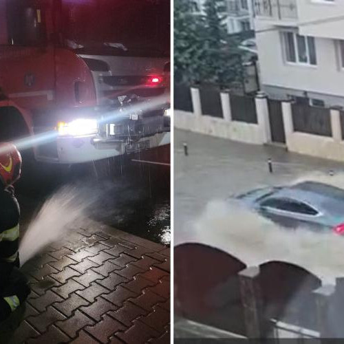 Ploaia torențială devastatoare a afectat Cluj-Napoca