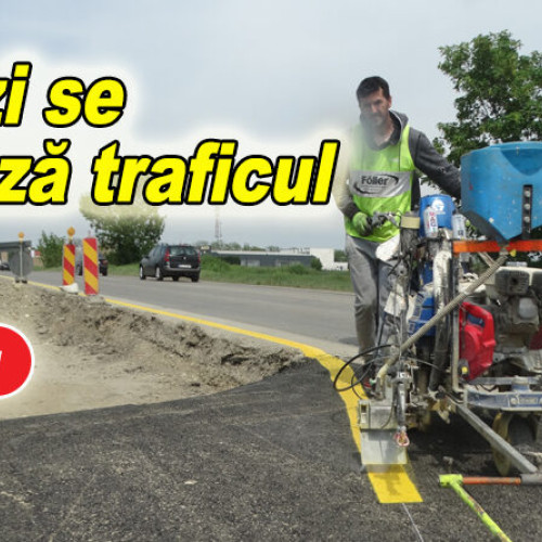 Marcajele de acces la intersectia A7 - Buzau - Braila sunt in plina desfasurare