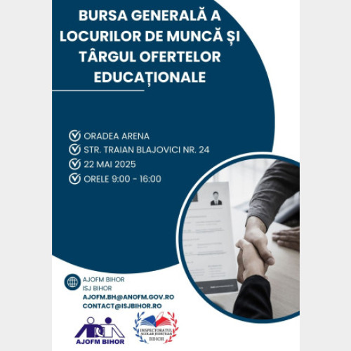 Bursa Locurilor de Muncă, la Oradea Arena