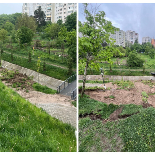 Locuitorii din Manastur, Cluj-Napoca, în alertă din cauza lucrărilor de consolidare a terenului