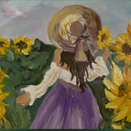 Picturile Noricăi pot fi admirate la Biblioteca din oraș