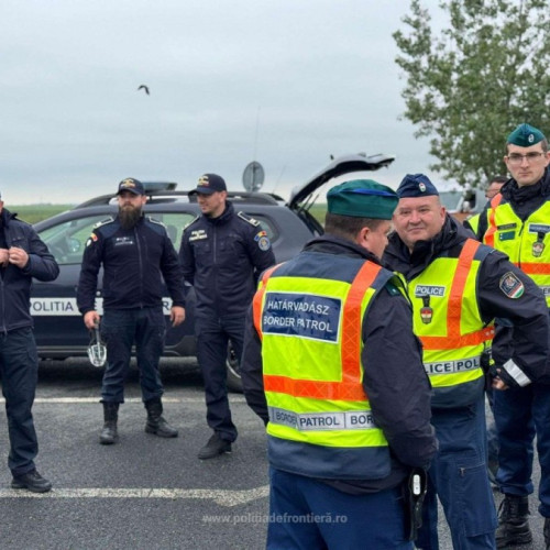 Acțiune comună a poliției de frontieră române și maghiare