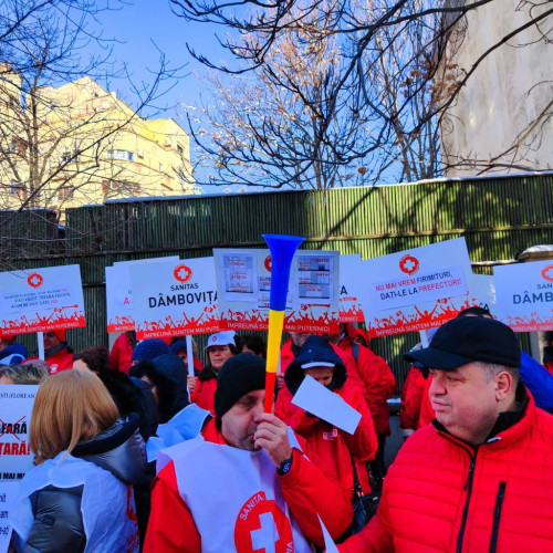 Sanitas Dâmbovița continuă protestele!