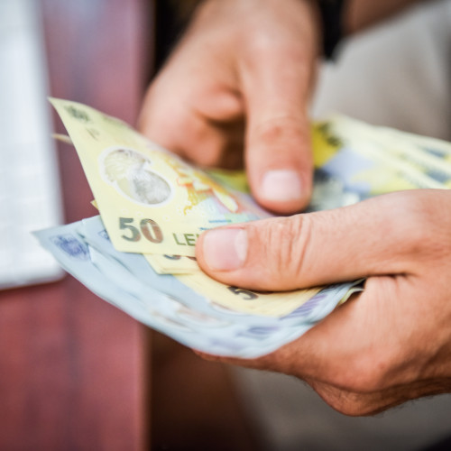 Leul se depreciază în raport cu euro și dolar